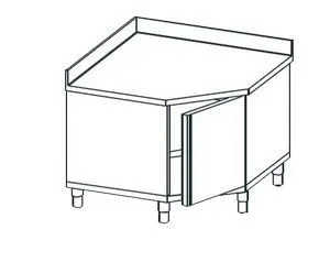 Стол угловой закрытый Apach Chef Line Lwt710Sh2Hdu – купить в Ижевске по цене завода