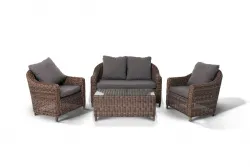 Лаунж-зона садовая 4sis Кон Панна (коричневый) арт.KPS2C2T-4-SET brown из искус.ротанга алюм.каркас – купить в Ижевске с доставкой Купить лаунж-зона садовая 4sis кон панна (коричневый) арт.kps2c2t-4-set brown из искус.ротанга алюм.каркас в Ижевске – цена завода, доставка до двери | RuOborudovanie.ru