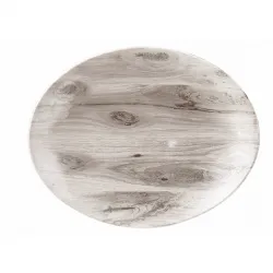 Купить блюдо овальное 31,7х25,5см, без борта, textured prints, цвет sepia wood wseop121 – цена от завода, доставка до двери | RuOborudovanie.ru