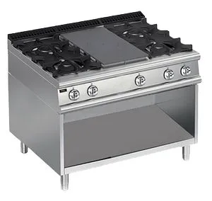 Плита газовая Apach Chef Line Lrstg129R4Os со сплошной поверхностью 900 серии – купить по цене завода