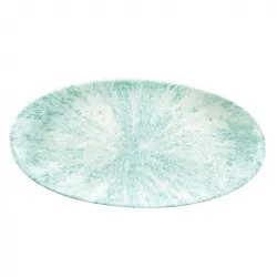 Купить блюдо овальное chefs 34,7х17,3см, без борта, цвет stone aquamarine, studio prints stamov351 – цена от завода, доставка до двери | RuOborudovanie.ru