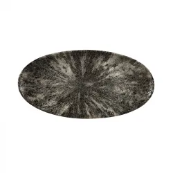 Купить блюдо овальное chefs 34,7х17,3см, без борта, цвет stone quartz black, studio prints stqbov351 – цена от завода, доставка до двери | RuOborudovanie.ru