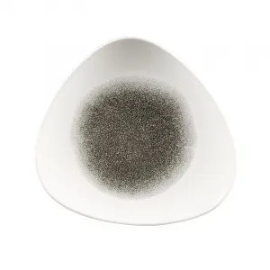 Тарелка мелкая треугольная 22,9СМ, без борта, цвет Raku Quartz Black, Studio Prints Rkbqtr91 – купить по цене завода