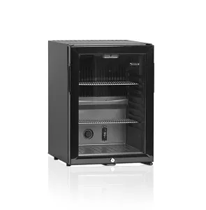 Шкаф холодильный Tefcold Tm42G (черный) (+5/+12) 40л со стеклом барный, с замком – купить в Ижевске по цене завода