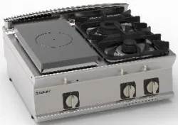 Купить плита комбинированная 740 серии tecnoinox pcpg8g7 713006 газ в Ижевске – цена завода, доставка до двери | RuOborudovanie.ru