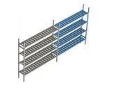 Купить стеллаж polair load.me.poly 18al.4pp40.13e линейная секция 4 яруса в Ижевске – цена завода, доставка до двери | RuOborudovanie.ru