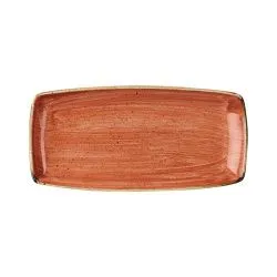 Купить блюдо сервировочное 29,5х15см, без борта, stonecast, цвет spiced orange ssosop111 – цена от завода, доставка до двери | RuOborudovanie.ru
