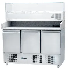Купить стол для пиццы koreco s903pz (+5/+10) гранит.столеш., 3дв, gn1/1 в Ижевске – цена завода, доставка до двери | RuOborudovanie.ru