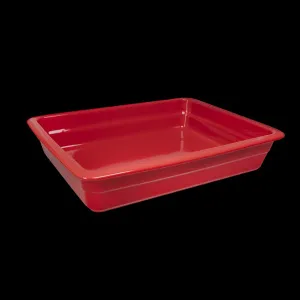Гастроемкость керамическая Corone GN 1/2 326х265х60 мм красная [LQ-QK15029-186C] – купить по цене завода