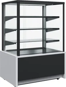 Витрина кондитерская Полюс Kc70 Vm 1,3-1 Light 9006-9005 (ВХСв-1,3Д Carboma Cube) техно – купить по цене завода