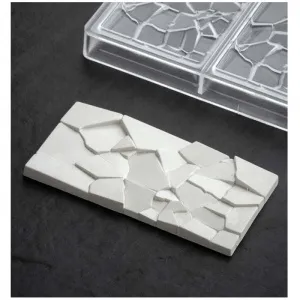 Форма для шок. "Chocolate Bar Crush" 155Х77ММ H10Мм, 100ГР, 3 ячейки, п/к Pc5002 – купить в Ижевске по цене завода