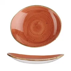 Купить блюдо овальное 19,2см, без борта, stonecast, цвет spiced orange ssosop71 – цена от завода, доставка до двери | RuOborudovanie.ru