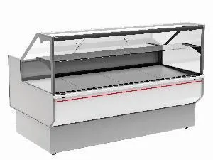 Витрина холодильная Gc95 Sm 1,2-1 (ВХС-1,2 Carboma Gc95) 0011-9003 боковины серые, декор белый – купить по цене завода
