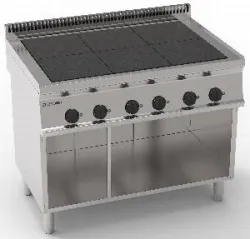 Купить плита 6 конфорочная 700 серии tecnoinox pcu105fe7 616094 – цена от завода, доставка до двери | RuOborudovanie.ru