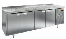 Купить стол охлаждаемый hicold gn 1111/tn камень (-2+10), 4 двери, 2280х700х850 – цена от завода, доставка до двери | RuOborudovanie.ru