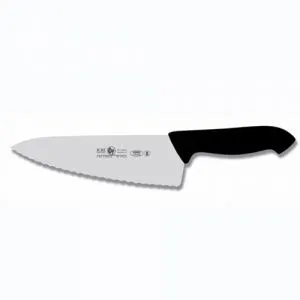 Нож поварской "ШЕФ" 25СМ с волнистой кромкой, черный Horeca Prime 28100.Hr60000.250 – купить по цене завода