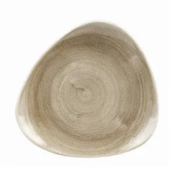 Купить тарелка мелкая треугольная 22,9см, без борта, stonecast patina, цвет antique taupe paattr91 – цена от завода, доставка до двери | RuOborudovanie.ru