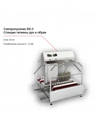 Купить санпропускник feleti sd-3 (станция гигиены рук и обуви) в Ижевске – цена завода, доставка до двери | RuOborudovanie.ru