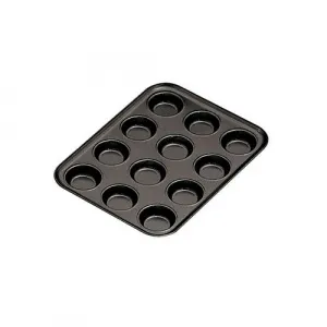 Противень Paderno 47748-35 "ТАРТАЛЕТКА" 35,5х27см H2,5см, 12 ячеек, алюминий с антиприг.покрыт. – купить по цене завода