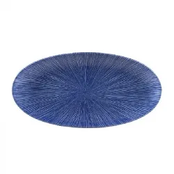 Купить блюдо овальное chefs 34,7х17,3см, без борта, цвет agano blue, studio prints agbuov351 – цена от завода, доставка до двери | RuOborudovanie.ru