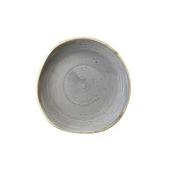 Купить тарелка мелкая "волна" 18,6см, без борта, stonecast, цвет peppercorn grey spgsog71 – цена от завода, доставка до двери | RuOborudovanie.ru