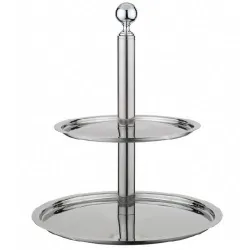 Купить этажерка для фруктов 2-х ярусная d40-30см h50см, нерж.сталь 50951040 – цена от завода, доставка до двери | RuOborudovanie.ru