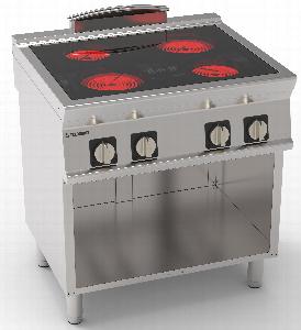 Плита 4 конфорочная 740 серии Tecnoinox Pcc8Fe7 716018