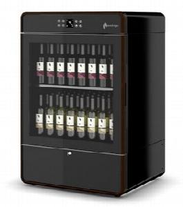 Шкаф винный Enofrigo I.Am H1200 вент., черный, рамка темн.дерево, 2 полки S1V1Ns+1/Ga89430001