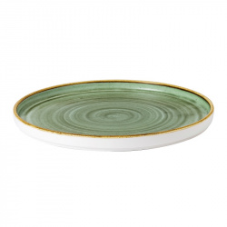 Купить тарелка мелкая chefs walled d26см h2см, с прямым бортом, stonecast, цвет samphire green ssgswp261 – цена от завода, доставка до двери | RuOborudovanie.ru