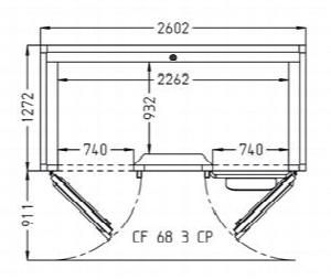 Камера расстоечная Pavailler CF 68 3 CP 60х80см