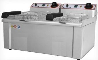 Фритюрница Beckers FR 13+13 на 26л, 10кВт настольная – купить по цене завода