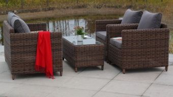 Журнальный столик 4sis Кон Панна (коричневый) арт.YH-S4517W-1 brown из искусственного ротанга – купить по цене завода