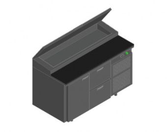 Стол для пиццы Hicold Pz1-12/Gn (1/3H) – купить по цене завода