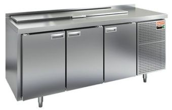 Стол для салатов Hicold Sl2-111sn (1/6) без крышки (+2+10), 3 двери, 1890х600х850мм – купить по цене завода
