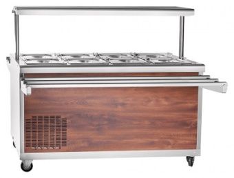 Прилавок Abat ПВВ(Н)-70ПМ-01-НШ арт.21000801127 кашир. холодильный откр., полка с подсв.,с г/емк. – купить в Ижевске по цене завода