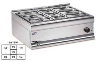 Мармит настольный 2*GN1/2 + 2*GN1/4 + 3*GN1/6 Lincat BM7BWFL – купить в Ижевске по цене завода