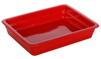 Гастроемкость керамическая Corone GN 1/2 326х265х60 мм красная [LQ-QK15029-186C] – купить по цене завода