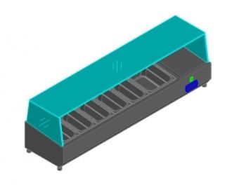 Витрина для ингридиентов Hicold VRTG1485 для стола Pze3 – купить в Ижевске по цене завода