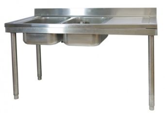 Ванна моечная размером 60х140х4 см с 2 цельнотянутыми гнездами Angelo Po VVD0614A – купить по цене завода