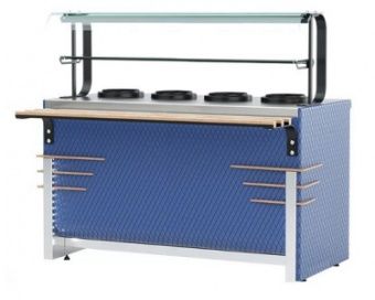 Мармит первых блюд Челябторгтехника RМ13D(10) Case длиной 1505 мм с 4 электросупницами 10л – купить в Ижевске по цене завода
