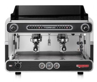 Кофемашина Sanremo Torino 2гр. 220В автомат, подсветка, чёрная – купить по цене завода