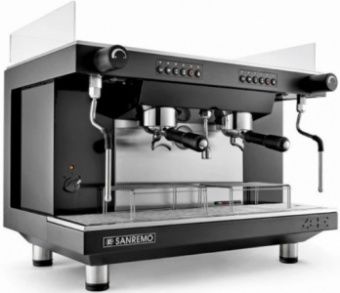 Кофемашина - автомат Sanremo ZOE Tall SED 2 высокие группы черная (бойлер 10 л) – купить по цене завода