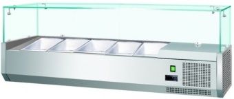 Витрина холодильная для ингредиентов 5хGN1/4 -150 мм Koreco VRX1200330(335I) – купить в Ижевске по цене завода