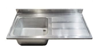 Ванна моечная Silcainox S.r.l. 571140D 70х140х42см с 1 цельнотянутым гнездом – купить по цене завода