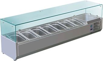 Витрина холодильная для ингредиентов 7хGN1/4 -150 мм Koreco VRX 1500 335 WN – купить в Ижевске по цене завода