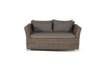 Лаунж-зона 4sis Капучино Дабл (коричневый) арт.KDS3S2CT-5-SET brown из искус.ротанга – купить в Ижевске по цене завода