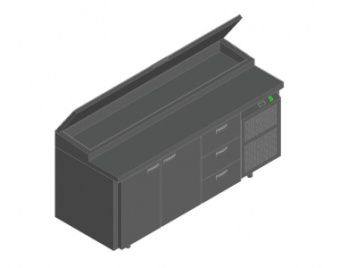 Стол для пиццы Hicold Pz1-113Gn (1/3) – купить по цене завода