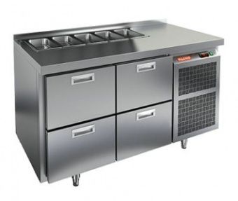 Стол для салатов Hicold Sl1-22gn (1/3) без крышки (+2+10),4 ящика, 1390х700х850мм – купить по цене завода