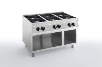 Плита газовая 6 конфорочная 700 серии Apach Chef Line Slrrg127Os – купить по цене завода