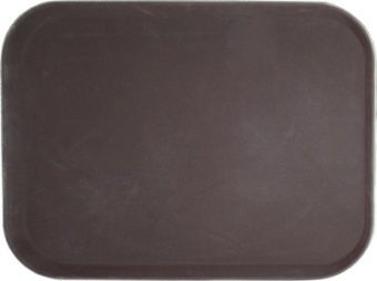 Поднос прорезиненный прямоугольный 500х380х25 мм коричневый [1520CT Brown] – купить в Ижевске по цене завода